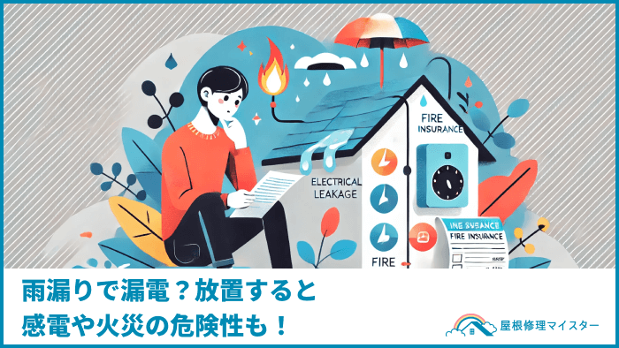 雨漏りで漏電？放置すると感電や火災の危険性も！