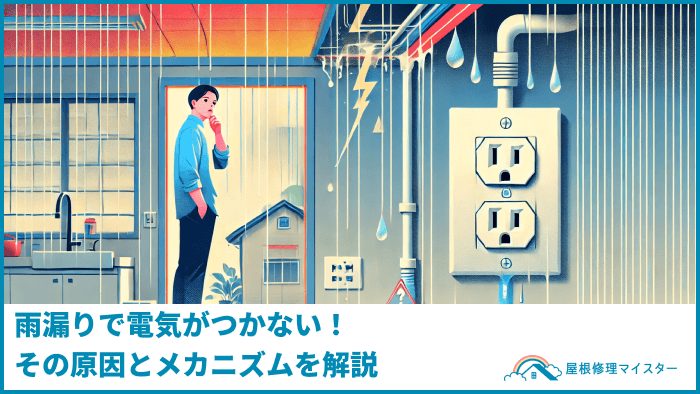 雨漏りで電気がつかない！その原因とメカニズムを解説