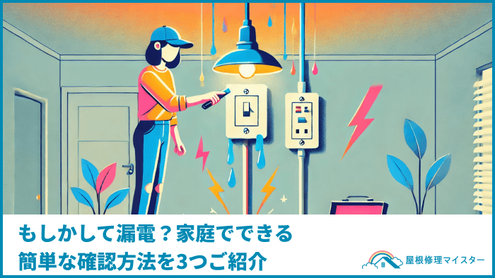 もしかして漏電？家庭でできる簡単な確認方法を3つご紹介