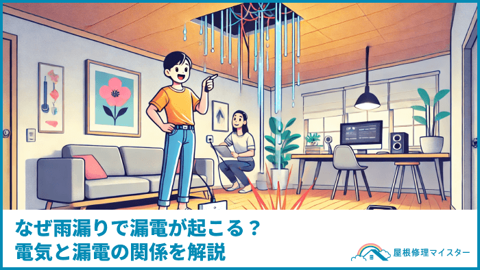 なぜ雨漏りで漏電が起こる？電気と漏電の関係を解説