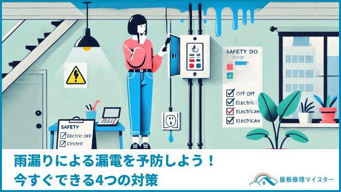 雨漏りによる漏電を予防しよう！今すぐできる4つの対策