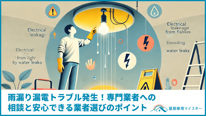 雨漏り漏電トラブル発生！専門業者への相談と安心できる業者選びのポイント