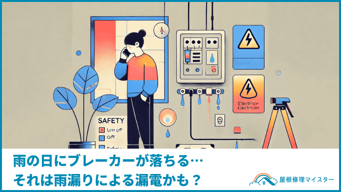 雨の日にブレーカーが落ちる…それは雨漏りによる漏電かも？