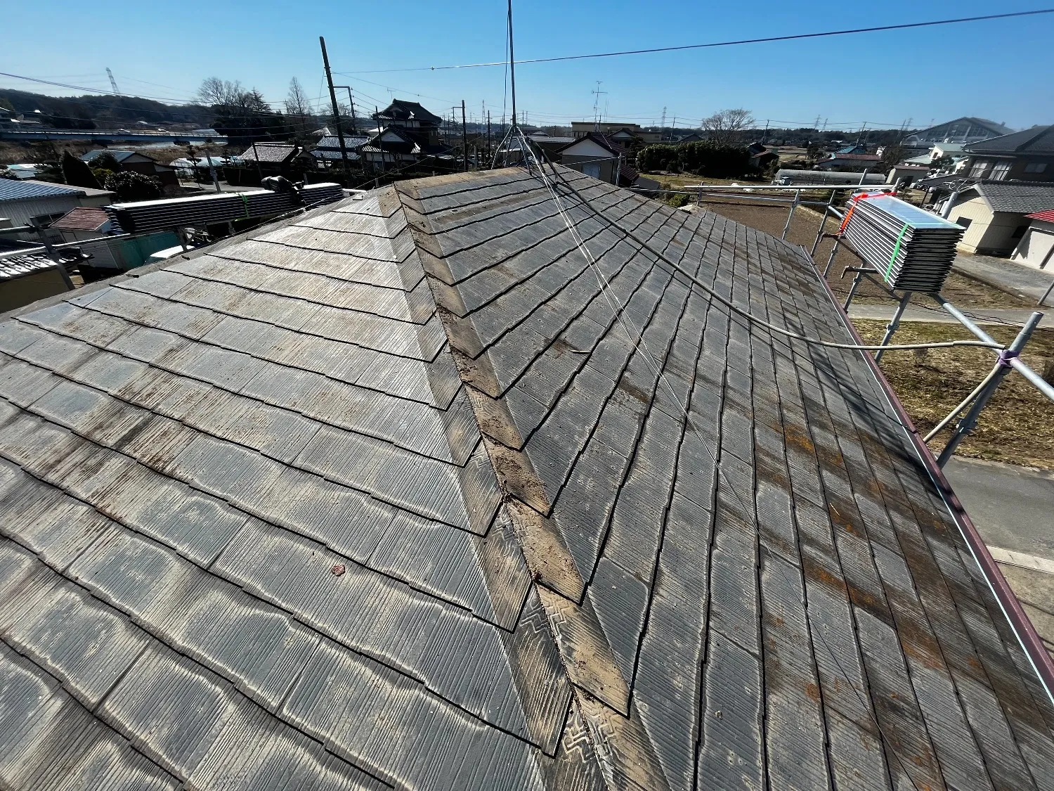 茨城県土浦市　屋根カバー工事 - 施工前