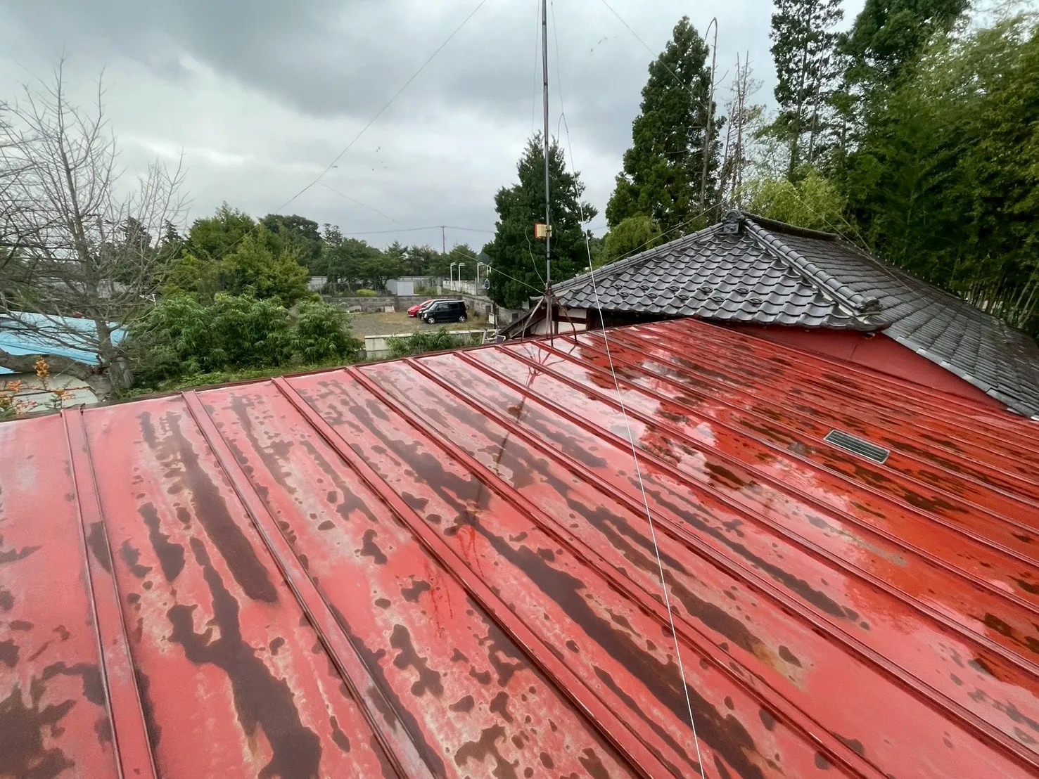 郡山市、葺き替え - 施工前