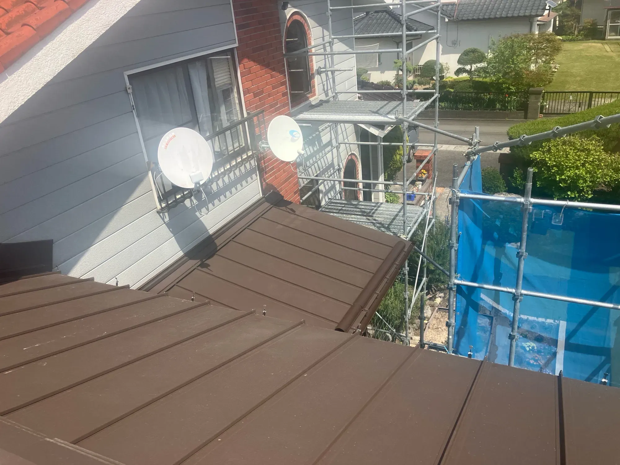 豊後大野市　T様邸　屋根改修カバー工事/樋交換工事 - 施工後