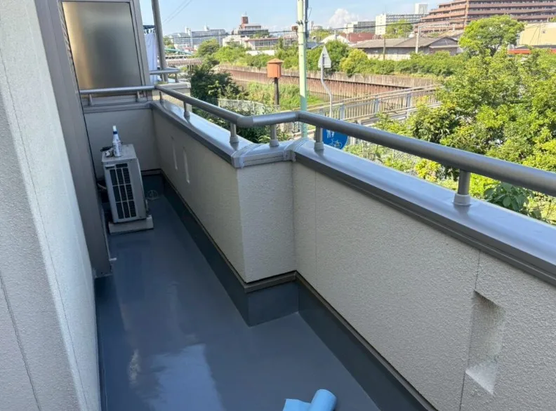尼崎市でベランダの雨漏り修理 - 施工後