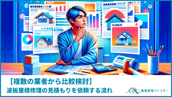 【複数の業者から比較検討】波板屋根修理の見積もりを依頼する流れ