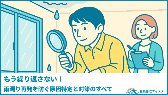 もう繰り返さない!雨漏り再発を防ぐ原因特定と対策のすべて