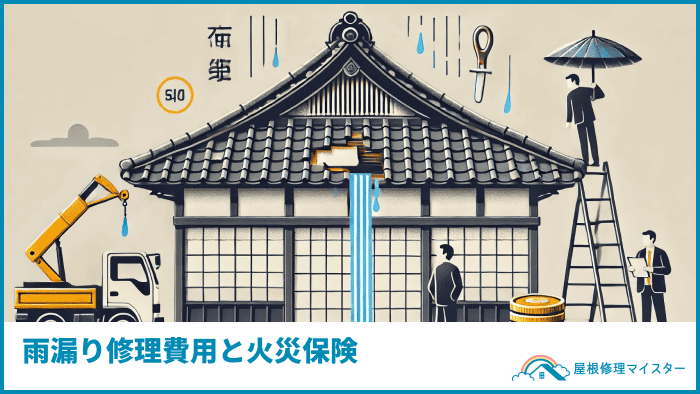 雨漏り修理費用と火災保険