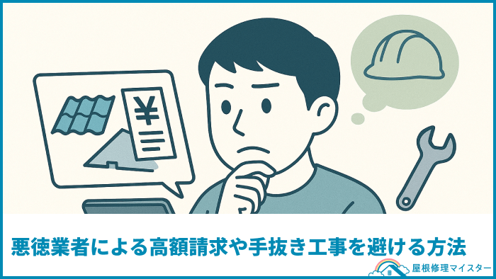  悪徳業者による高額請求や手抜き工事を避ける方法