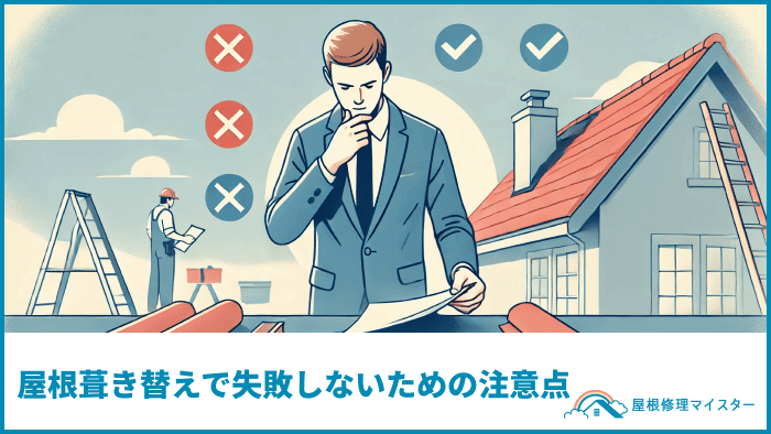 屋根葺き替えで失敗しないための注意点