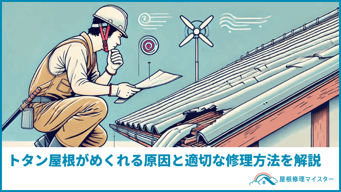 トタン屋根がめくれる原因と適切な修理方法を解説