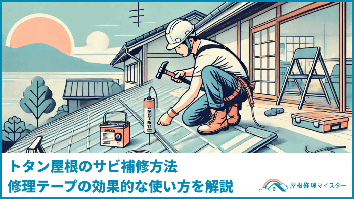 トタン屋根のサビ補修方法｜修理テープの効果的な使い方を解説