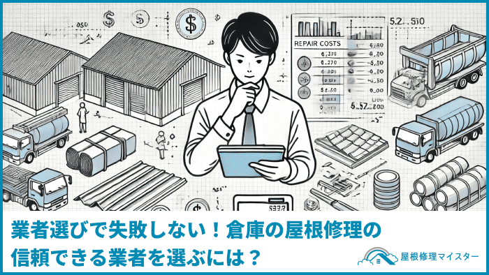 業者選びで失敗しない！倉庫の屋根修理の信頼できる業者を選ぶには？