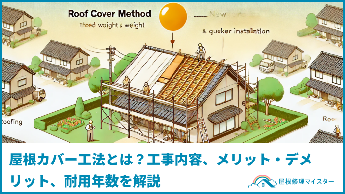 屋根カバー工法とは？工事内容、メリット・デメリット、耐用年数を解説