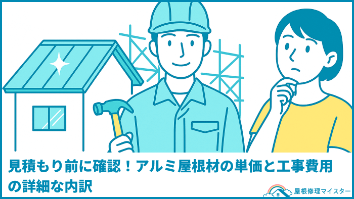 見積もり前に確認！アルミ屋根材の単価と工事費用の詳細な内訳