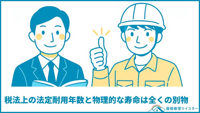 税法上の法定耐用年数と物理的な寿命は全くの別物
