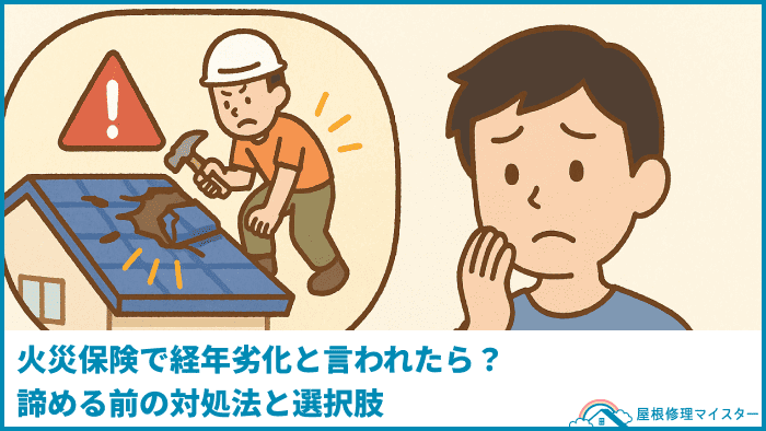 火災保険で経年劣化と言われたら？諦める前の対処法と選択肢