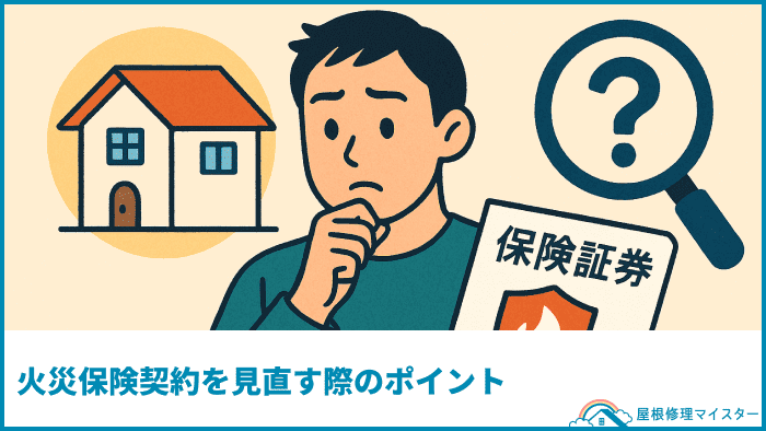 火災保険契約を見直す際のポイント