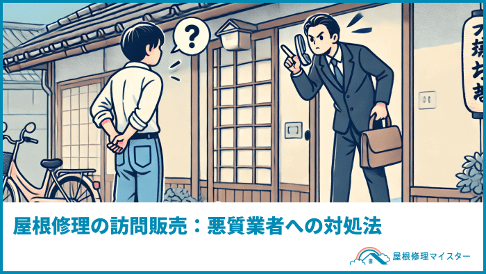 屋根修理の訪問販売：悪質業者への対処法