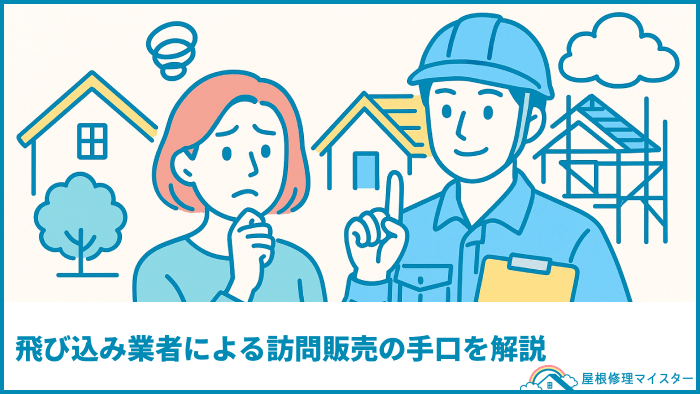 飛び込み業者による訪問販売の手口を解説