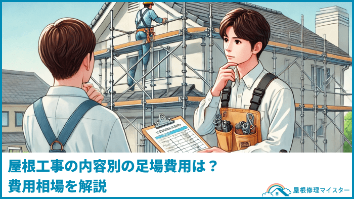 屋根工事の内容別の足場費用は？費用相場を解説