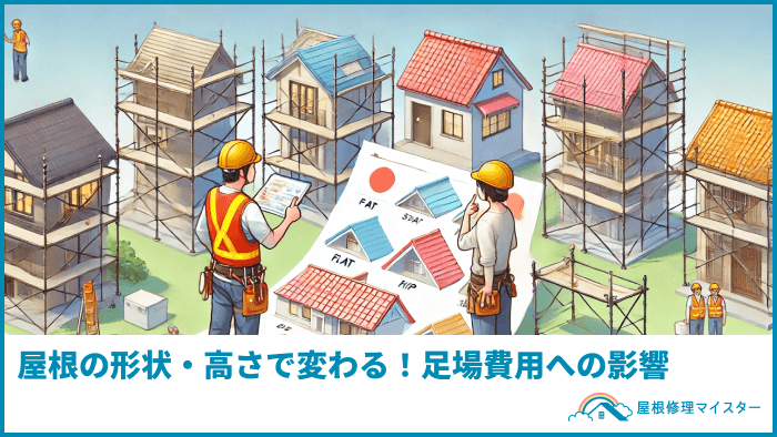 屋根の形状・高さで変わる！足場費用への影響