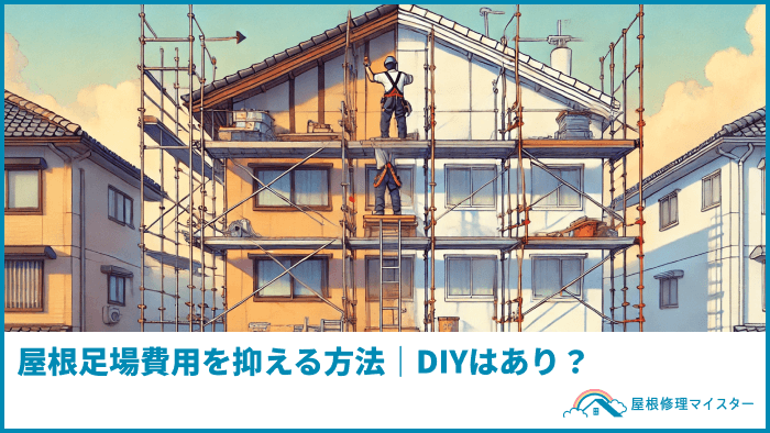 屋根足場費用を抑える方法｜DIYはあり？