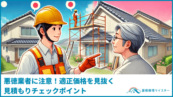 悪徳業者に注意！適正価格を見抜く見積もりチェックポイント