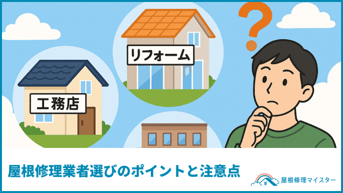 屋根修理業者選びのポイントと注意点