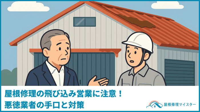屋根修理の飛び込み営業に注意！悪徳業者の手口と対策