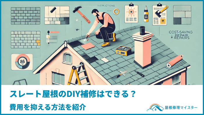 スレート屋根のDIY補修はできる?費用を抑える方法を紹介