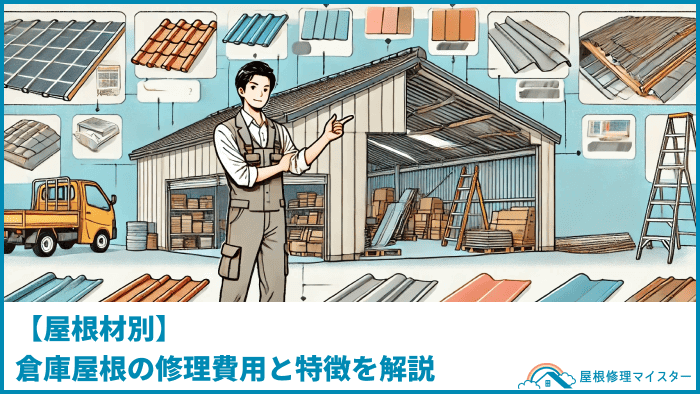 【屋根材別】倉庫屋根の修理費用と特徴を解説