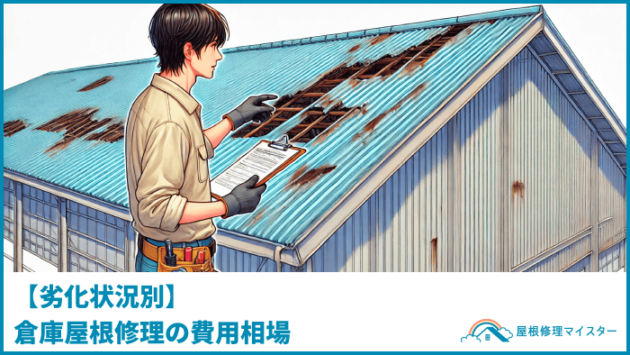 【劣化状況別】倉庫屋根修理の費用相場